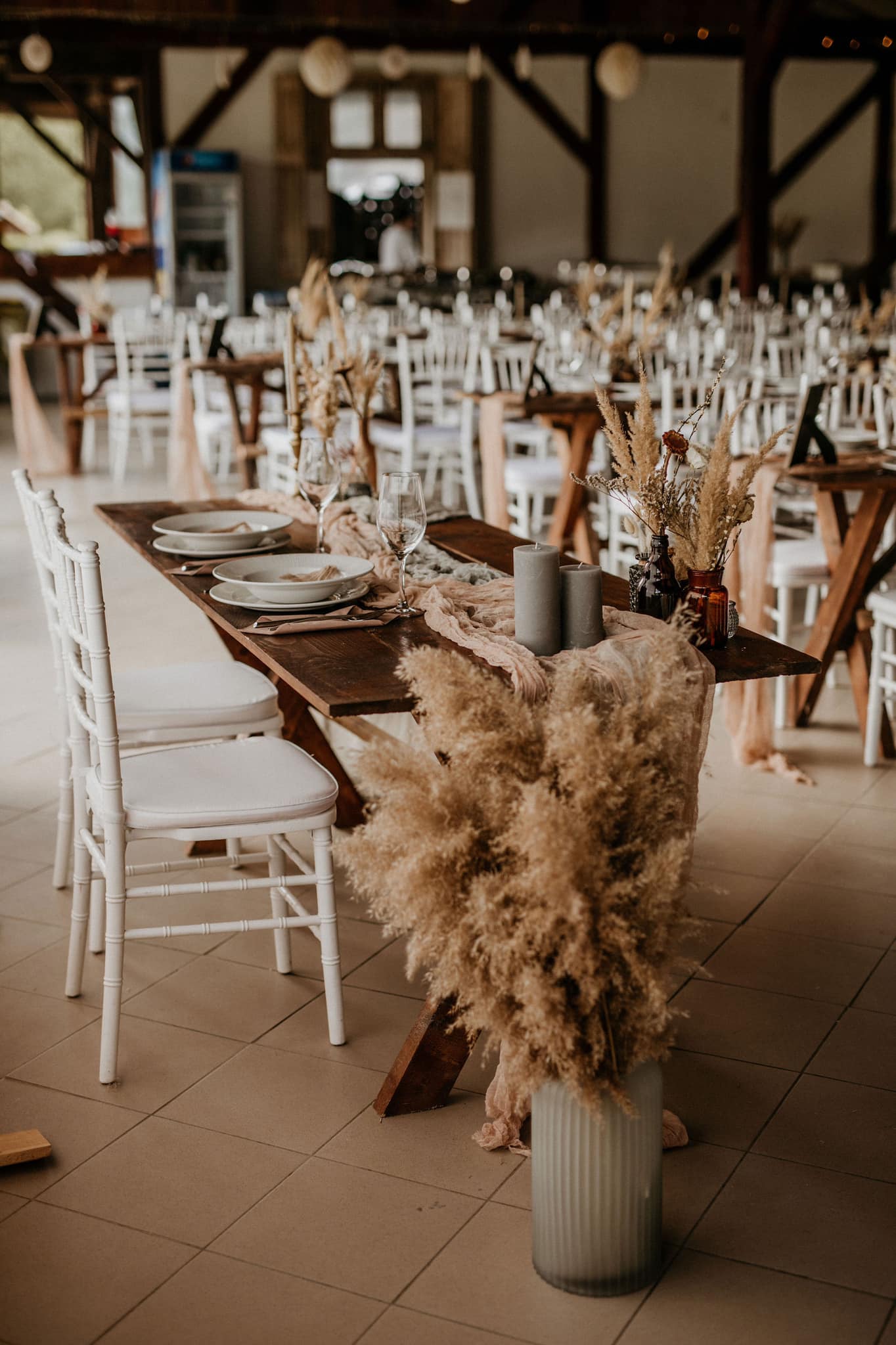 Eskuvoi teritek a csurben a Volgy Majorban